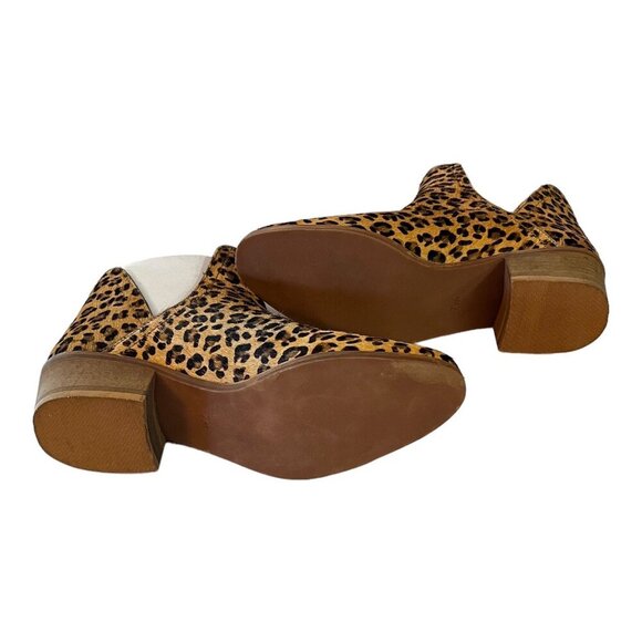 Coconuts By Matisse BECCA Womens Leopard Print Ankle Boots Pull On Size 7M - Picture 8 of 10